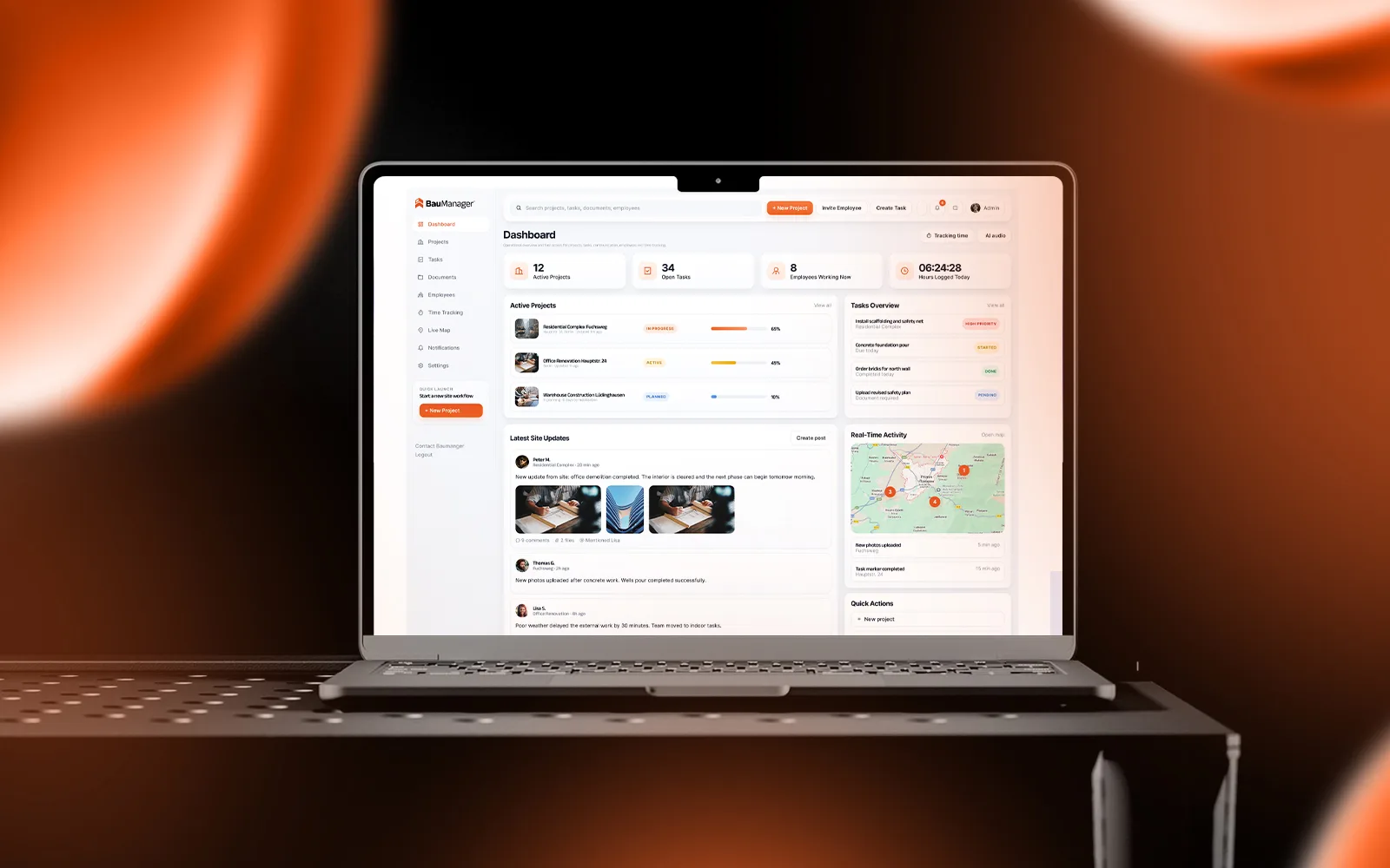 BauManager Saas App Ui/Ux
